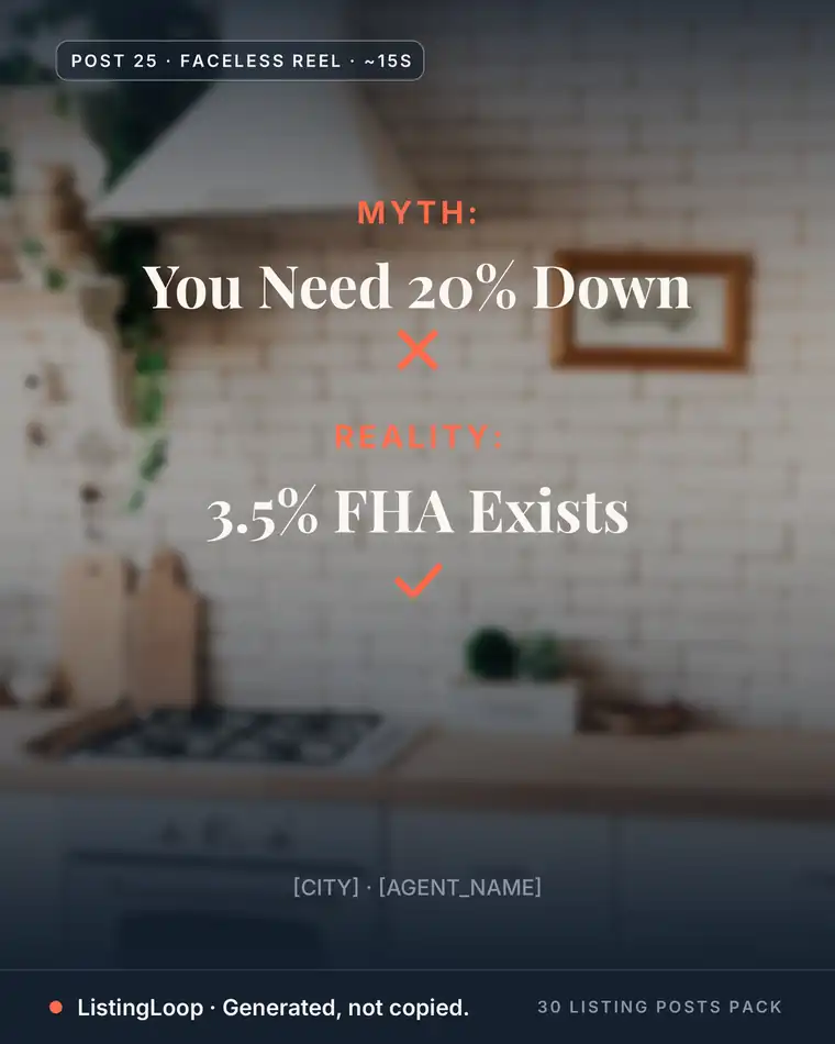 Myth Bust — post 25 of the 30 Listing Posts Pack
