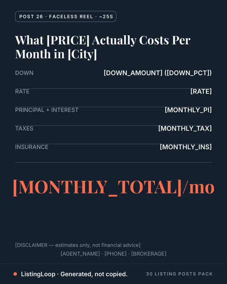 Real Numbers — post 26 of the 30 Listing Posts Pack